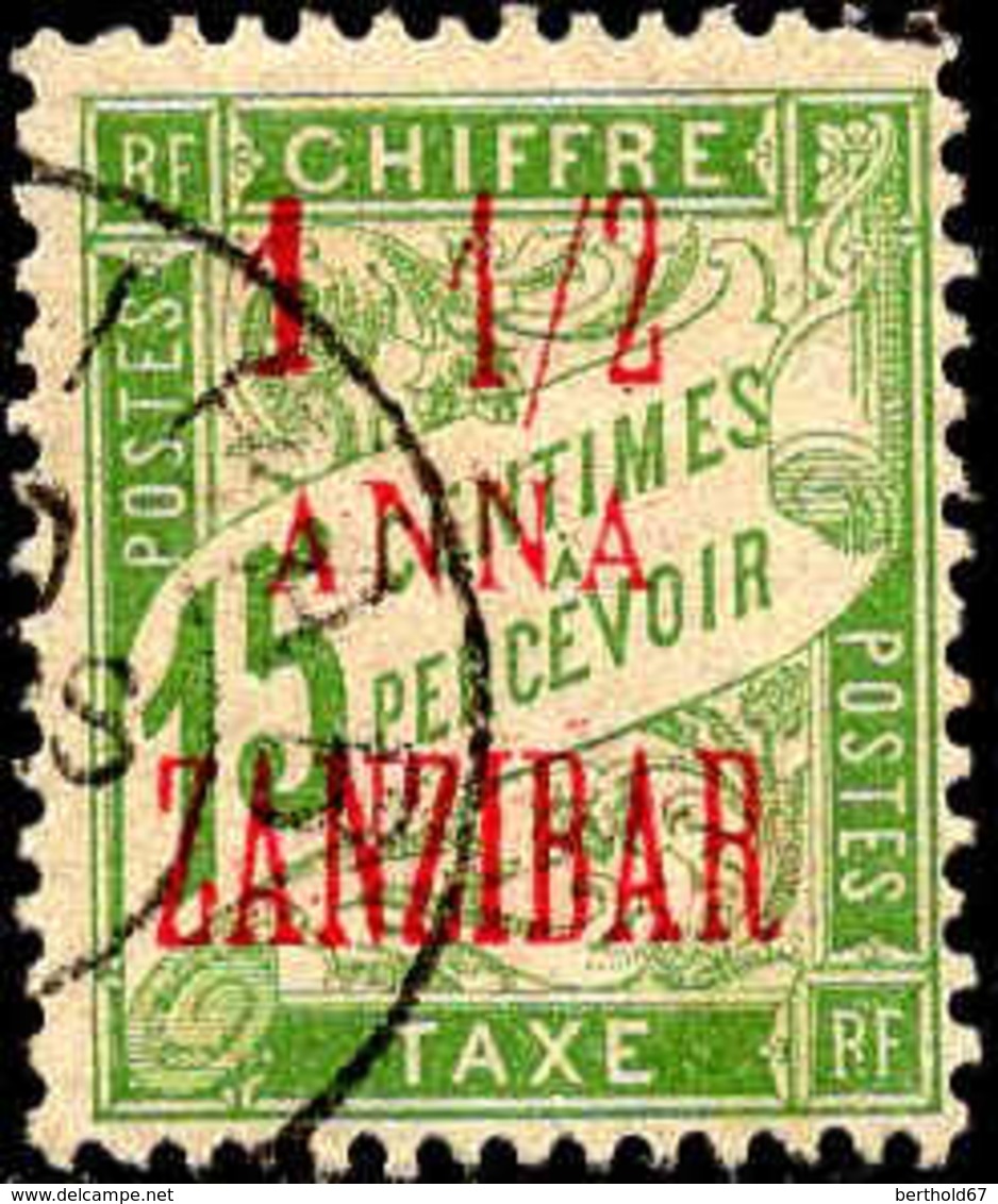 Zanzibar Taxe Obl Yv:3 Mi:3 Banderolle De Duval (TB Cachet Rond) - Oblitérés