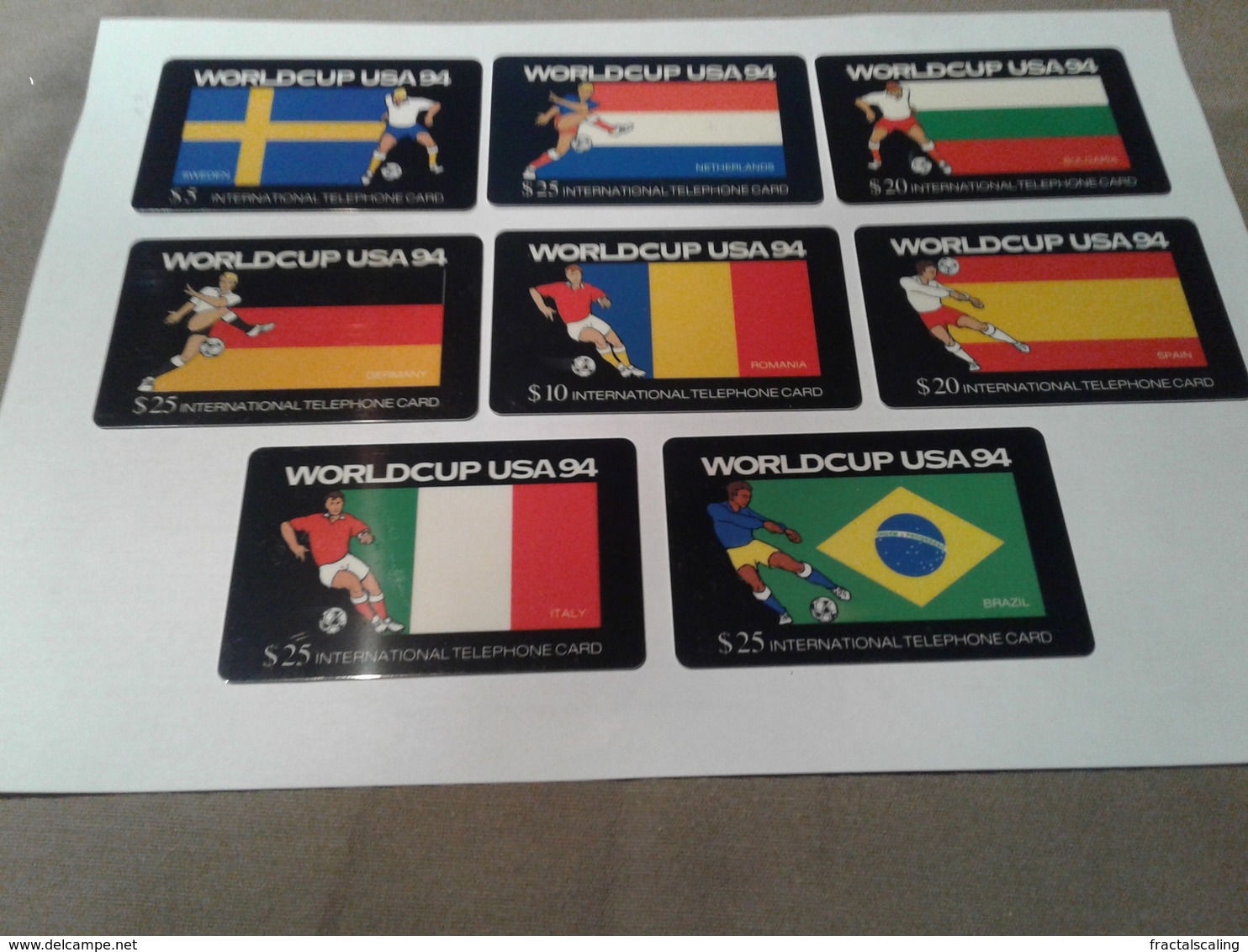 8 Superb Phonecards World Cup 94 - Autres - Europe