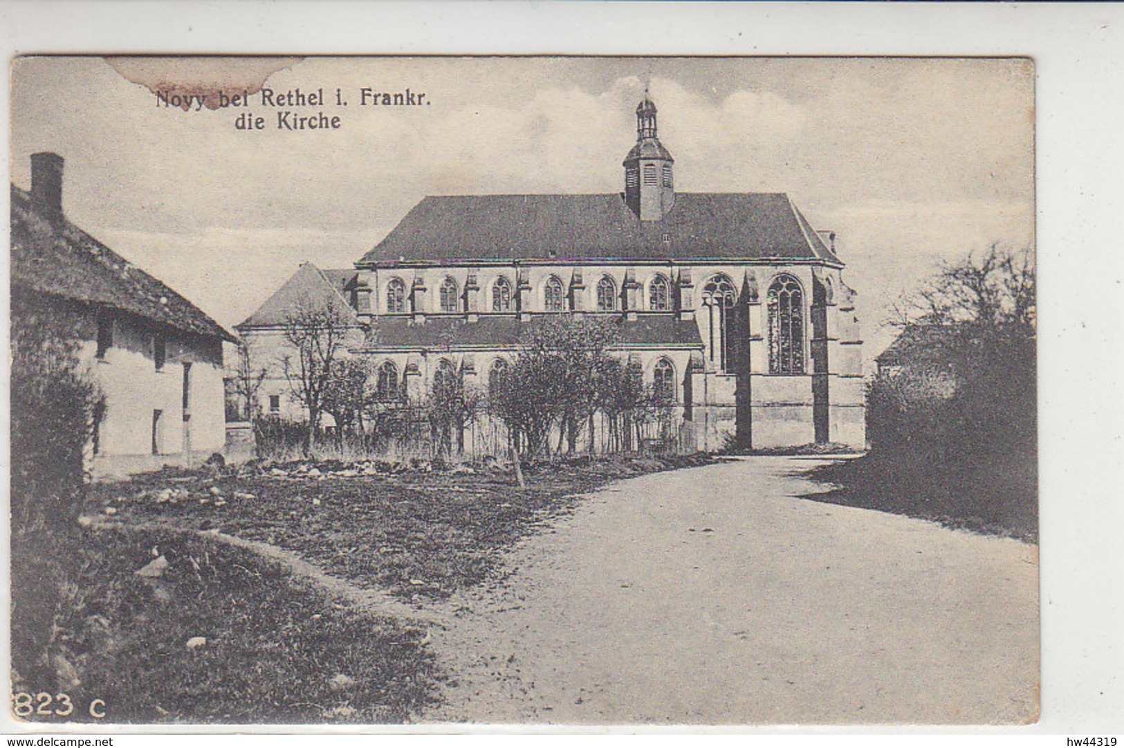 Novy Bei Rethel I. Frankreich - Kirche - 1918 Feldpost - Rethel