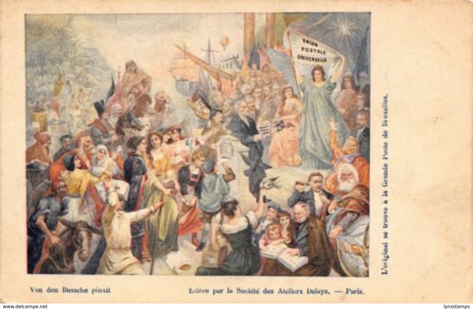 Van Den Bussche Pinxit Union Postale Universelle Postcard - Monde