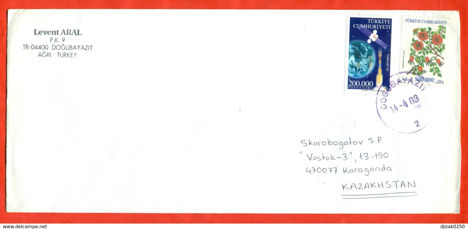 Turkey 2003. Spase.The Envelope  Past Mail. - Covers & Documents