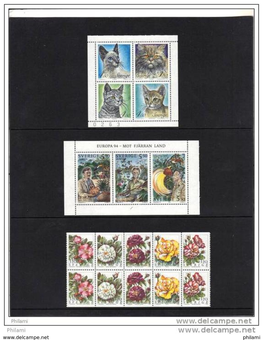 SWEDEN, FOLDER YEAR 1994 ** MNH AT ISSUE PRICE. - Full Years