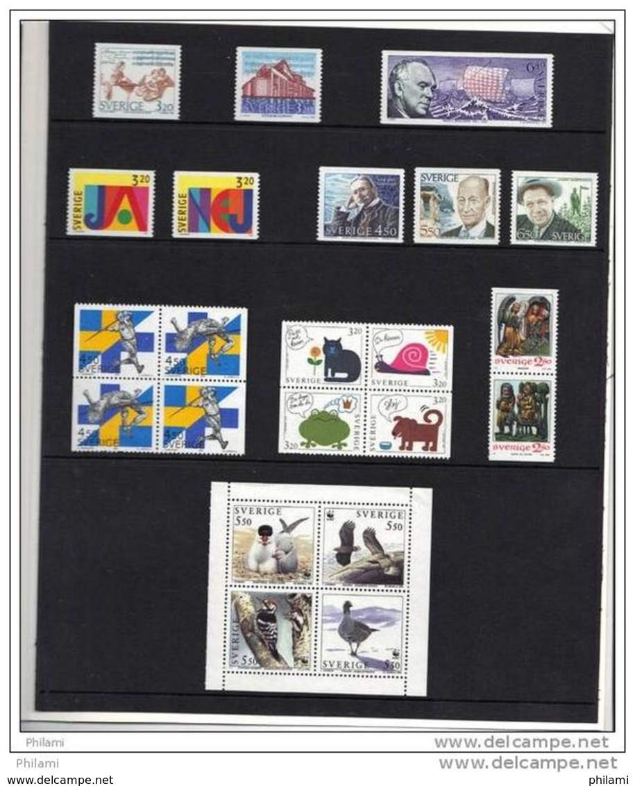 SWEDEN, FOLDER YEAR 1994 ** MNH AT ISSUE PRICE. - Full Years