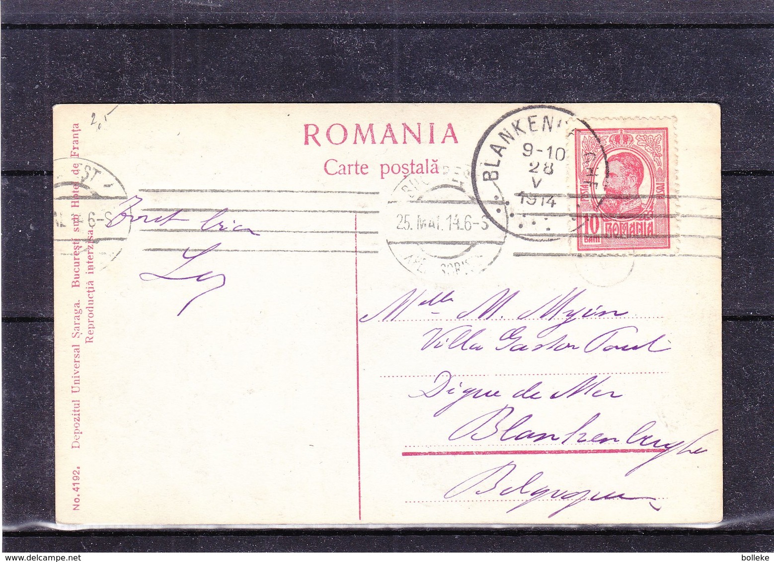 Roumanie - Carte Postale De 1914 - Oblit Budapest - Exp Vers Blankenberghe - Vue Des Tsiganes - Covers & Documents