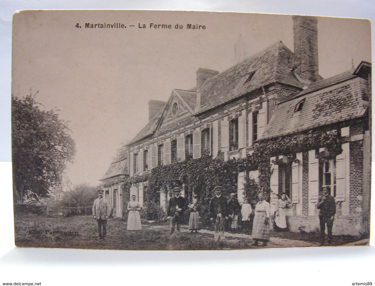 CPA 27 EURE MARTAINVILLE LA FERME DU MAIRE ANIMEE 249 - Andere & Zonder Classificatie