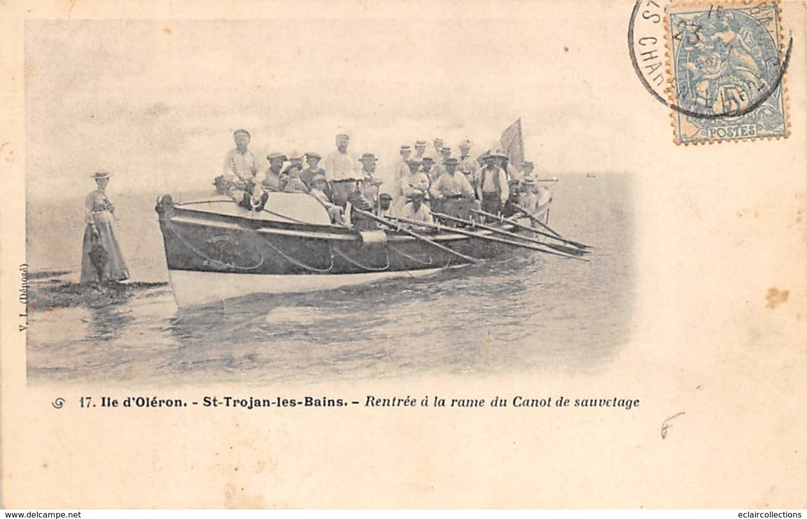 Ile D'Oléron.  Saint Trojean     17     Rentré Du Canot De Sauvetage     (voir Scan) - Ile D'Oléron