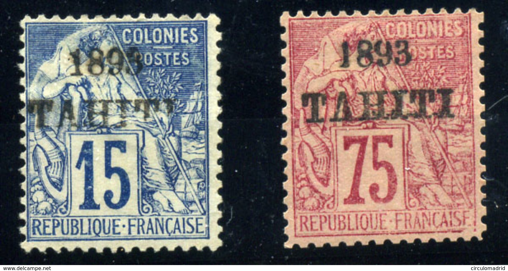 Tahiti Nº 24, 29. Año 1893 - Neufs