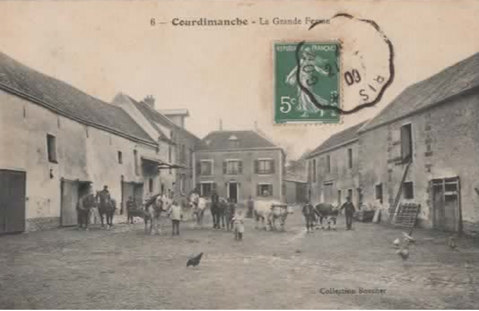 CPA ___ 95 Courdimanche ----  La Grande Ferme - Altri & Non Classificati