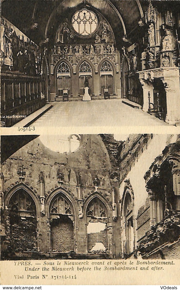 CPA - Belgique - Ieper - Ypres - LSous Le Nieuwerck - Ieper