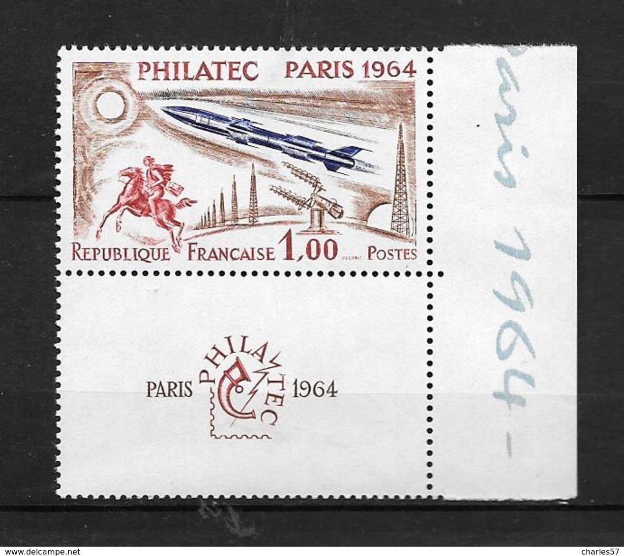 France :n° 1422 ** Philatec Paris 1964 - Nuevos