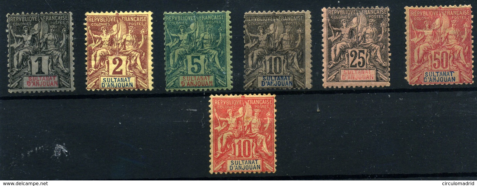 Anjouan Nº 1/2, 4/5, 8, 11. Año 1892/907 - Unused Stamps