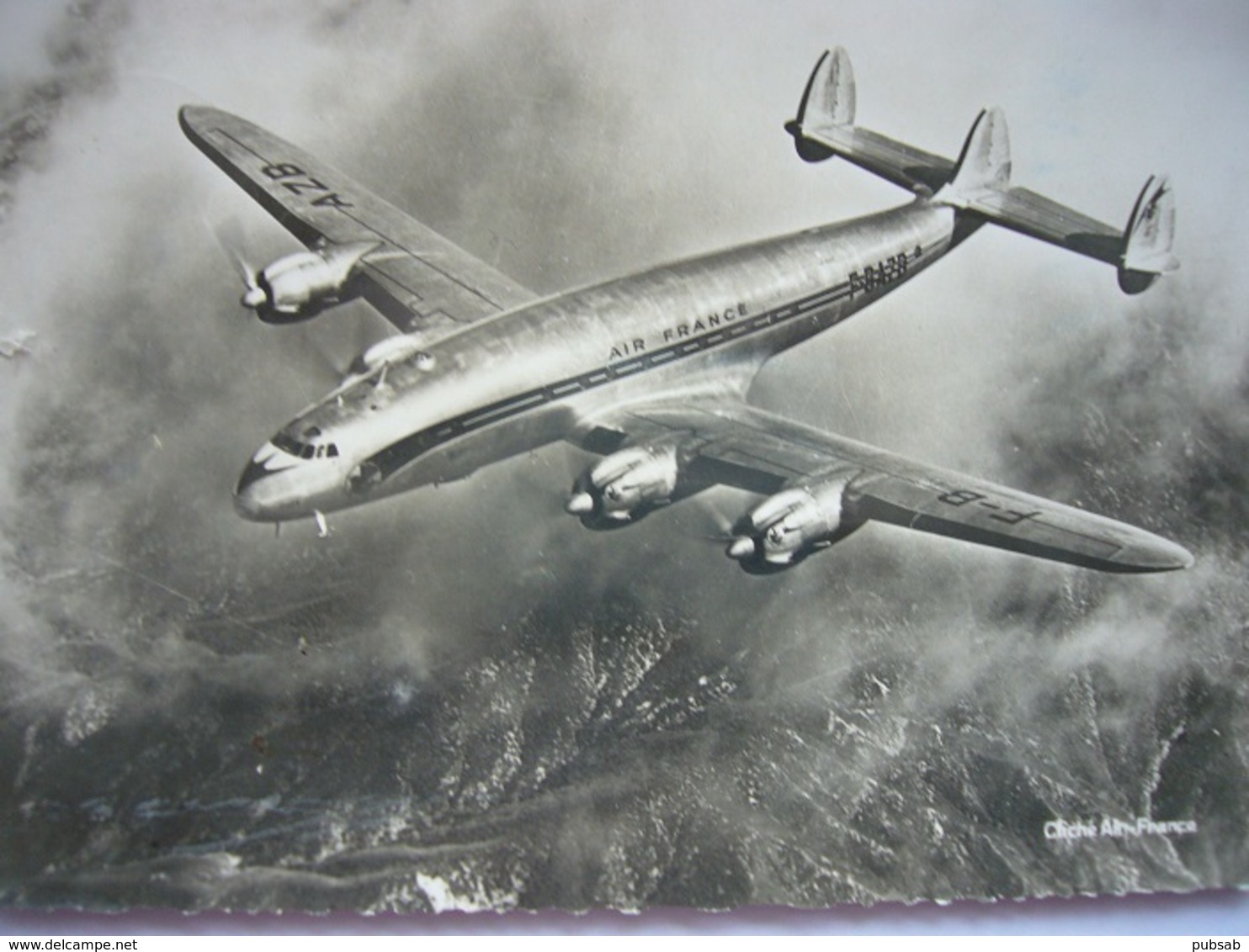 Avion / Airplane / Air France / Lockheed Constellation / Registered As F-BAZB - 1946-....: Era Moderna