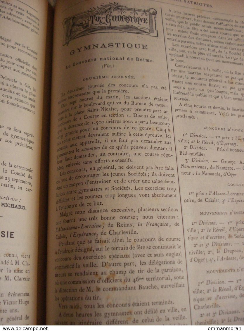 Le Drapeau - moniteur de la ligue des patriotes - reliure de l'année 1887 - 53 numéros