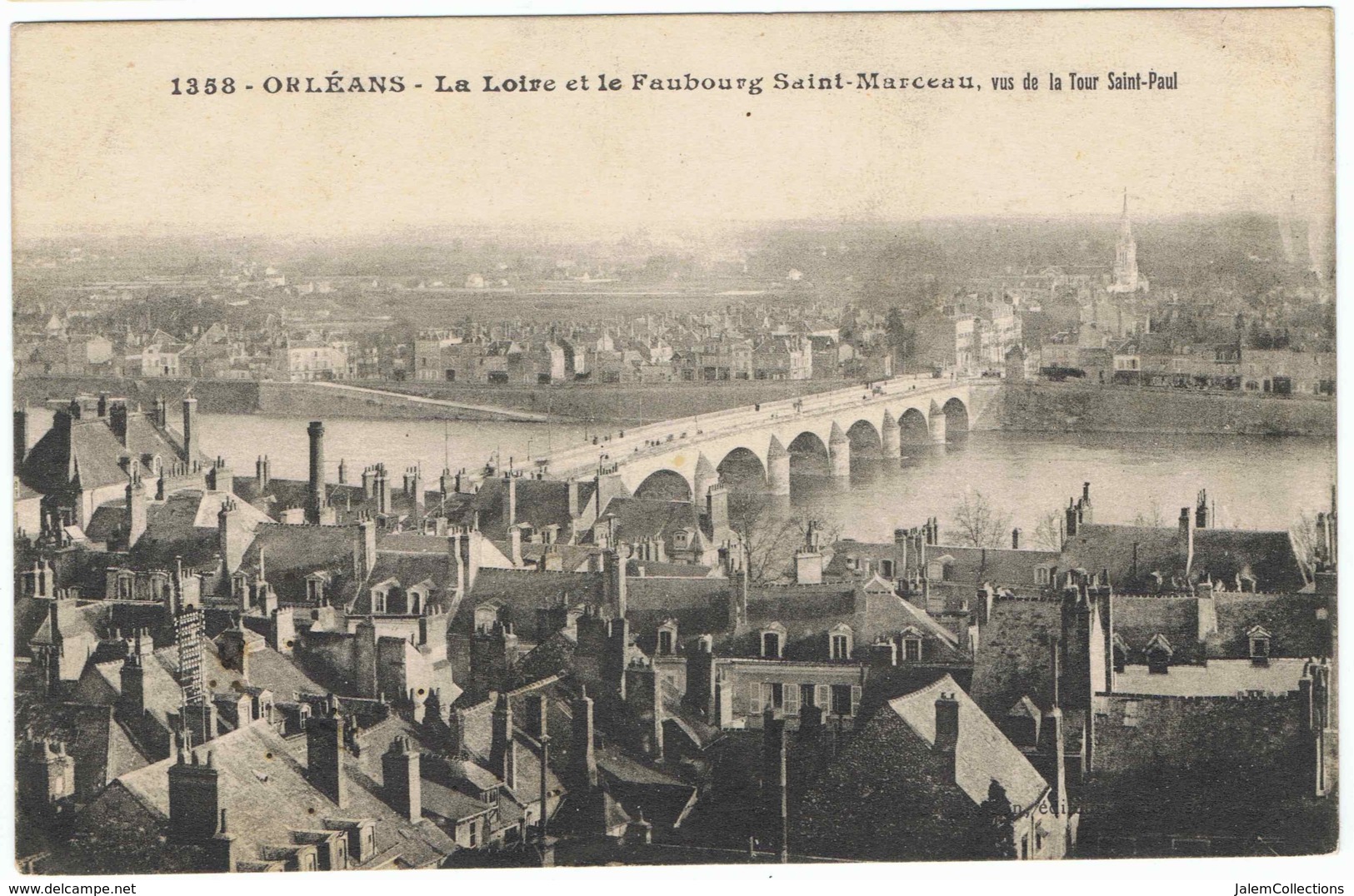 ORLEANS La Loire Et Le Faubourg Saint-Marceau Vus De La Tour Saint-Paul (Franchise Postale Militaire) - Orleans