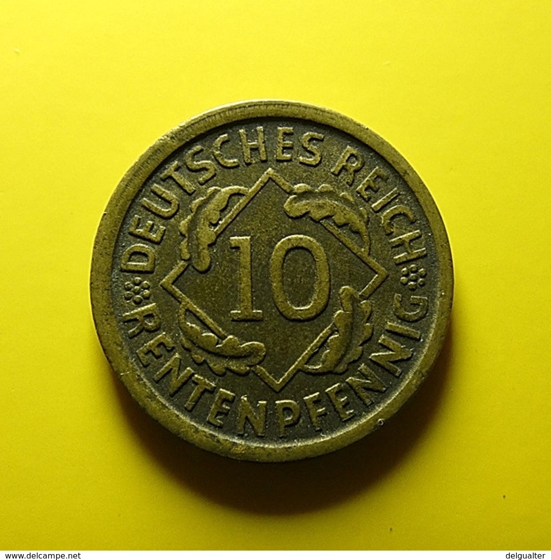 Germany 10 Pfennig 1923 D - 10 Rentenpfennig & 10 Reichspfennig