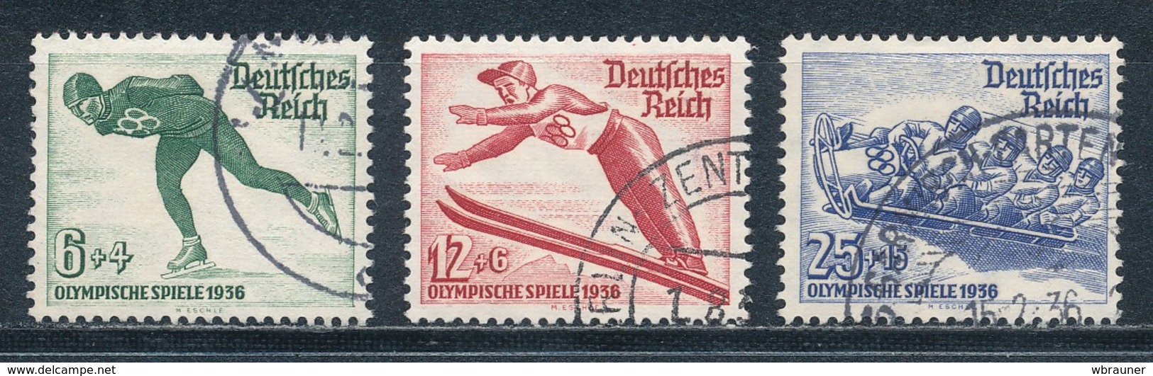 Deutsches Reich 600/02 Gestempelt Mi. 13,- - Gebraucht