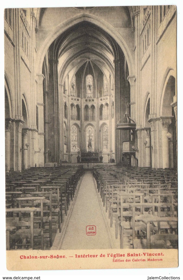 Chalon-sur-Saône Intérieur De L'Eglise Saint-Vincent - Chalon Sur Saone