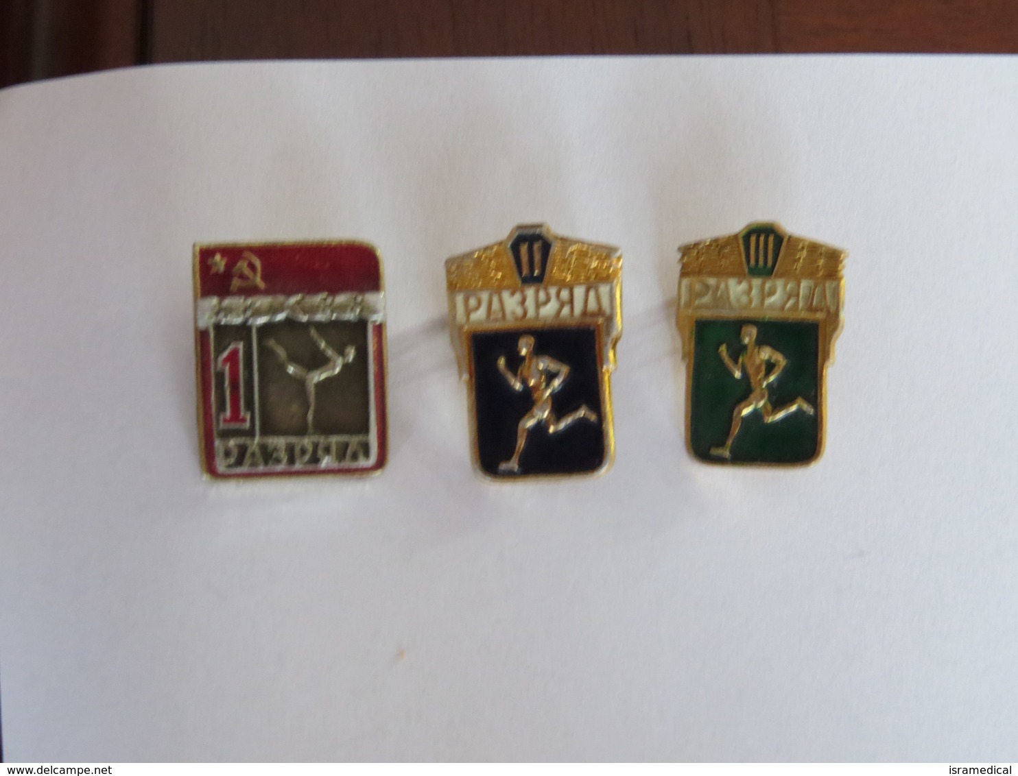 USSR 1980 SPORTS CATEGORY FIGURE SKATING RUNNING 3 BADGES 271 - Kunstschaatsen