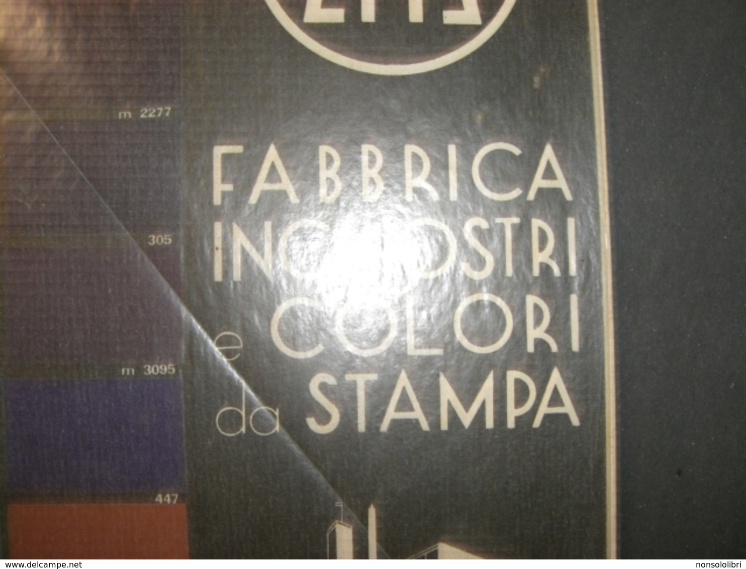 TARGA PUBBLICITARIA IN CARTONE FABBRICA COLORI CONCENTRA MILANO - Plaques En Carton