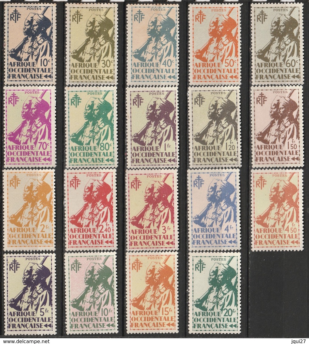 A.O.F. N° 4 - 22 ** - Unused Stamps