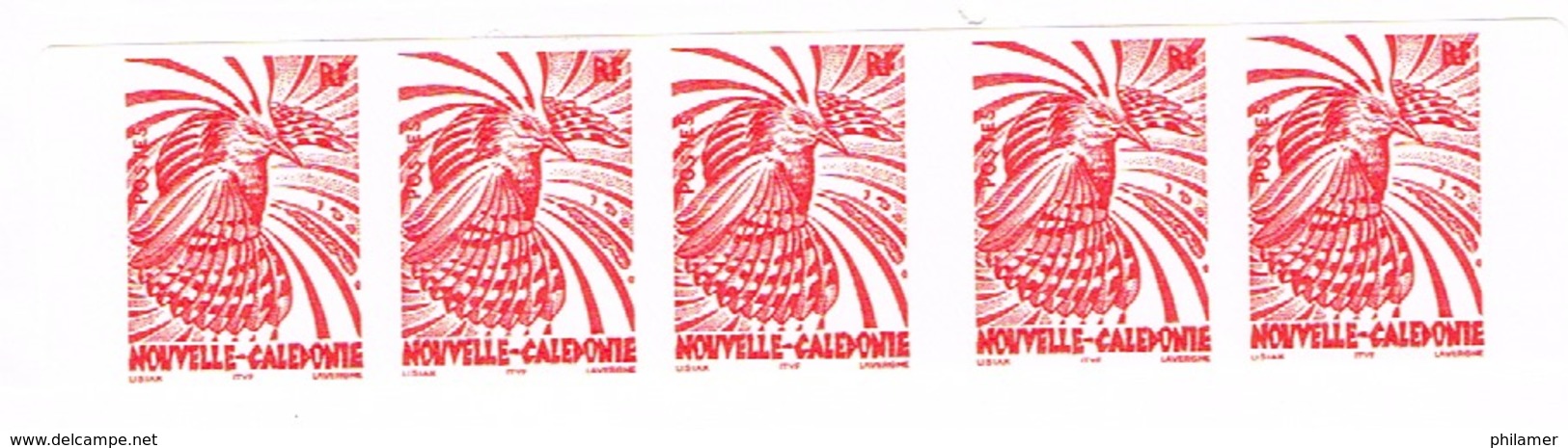 Nouvelle Caledonie New Caledonia Cagou Carnet Distributeur 1 Bande Timbre 909A Support BLANC 2004 RRRR - Lettres & Documents