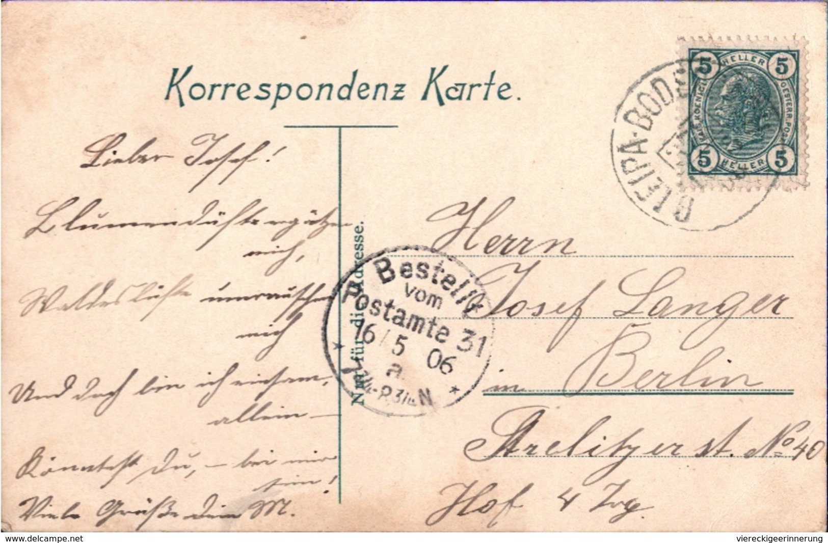 ! 1906 Alte Ansichtskarte Aus Leipa , Lípa, Schwimmschule, Freibad - Czech Republic