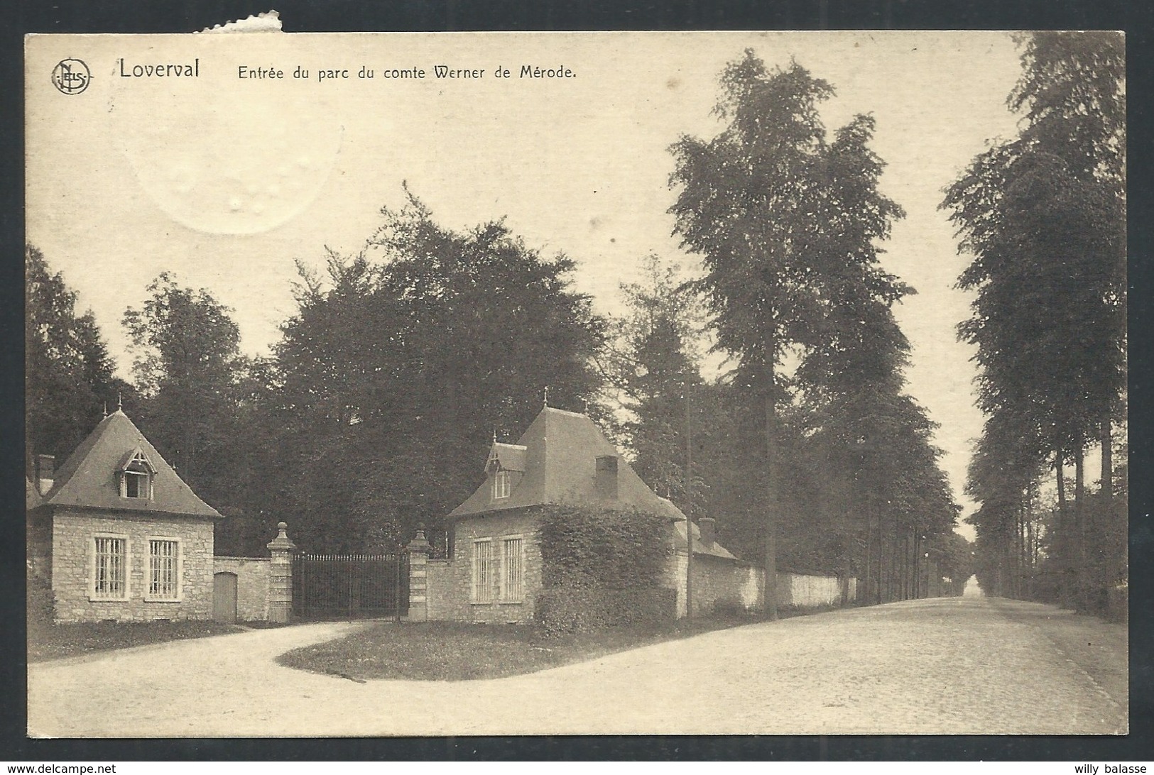 +++ CPA - LOVERVAL - Gerpinnes - Entrée Du Parc Du Comte Werner De Mérode - Nels  // - Gerpinnes