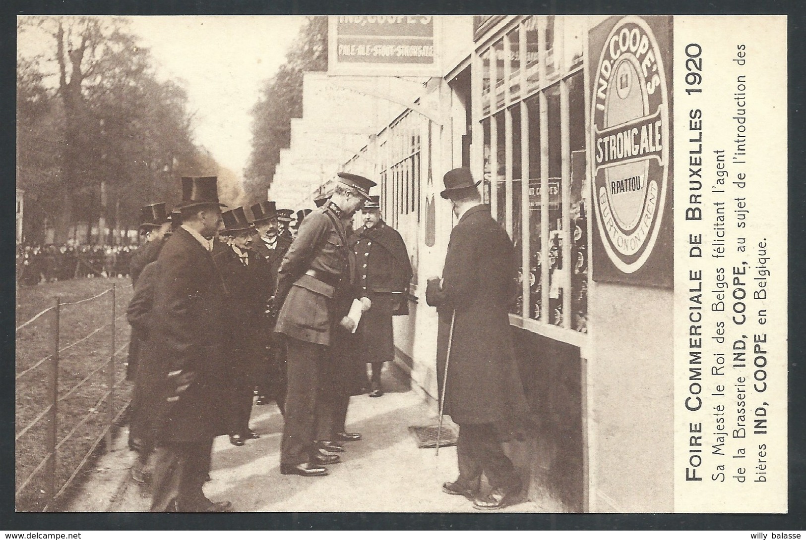 +++ CPA - Foire Commerciale De BRUXELLES 1920 - BRUSSEL - Le Roi...Brasserie IND, COOPE...Bières ... // - Fêtes, événements