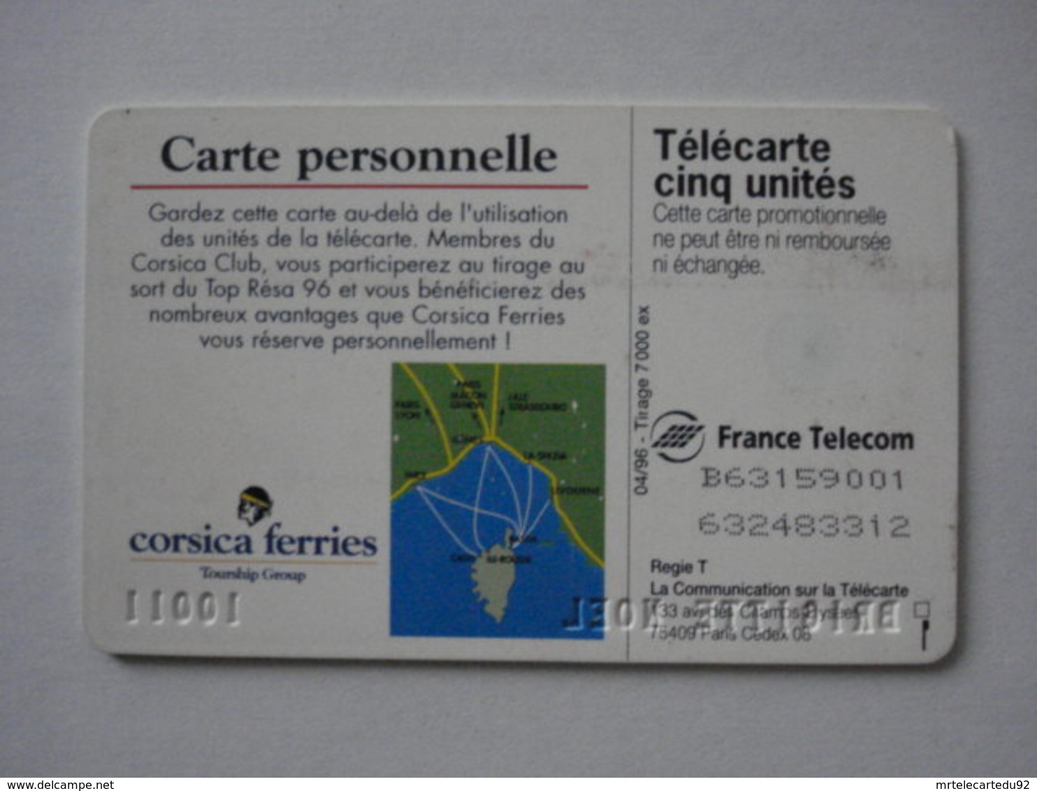 Carte Téléphonique : Privée Spéciale DS6  (utilisé Avec Trace D'usure). - Mobicartes