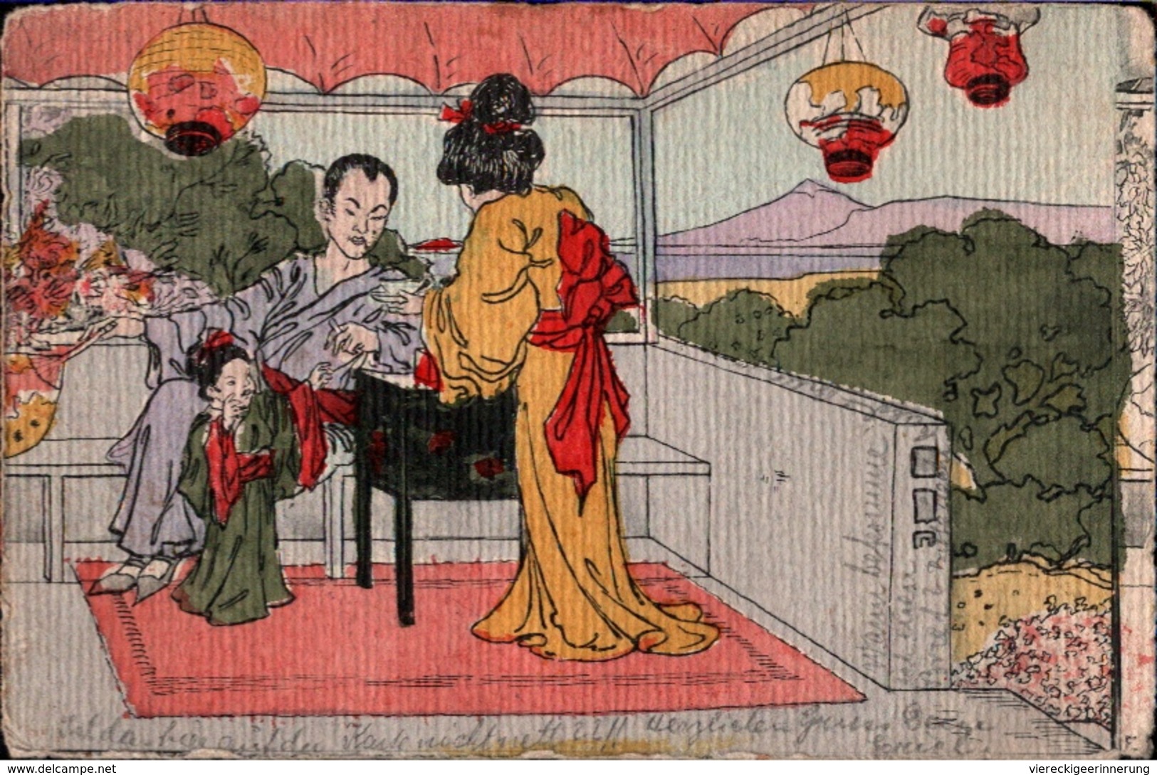 ! 2 Alte Ansichtskarte Mit Japan Motiven, Japon,1904, Asien, Kimono, Asia - Autres & Non Classés