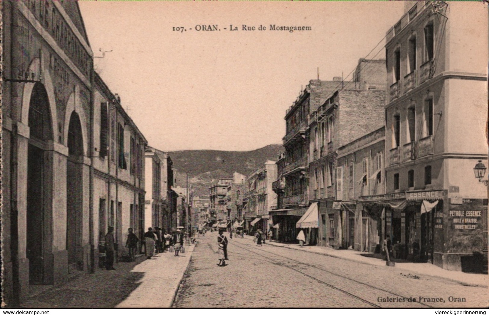 ! Alte Ansichtskarte Aus Oran, Rue Mostaganem, Algeria - Oran
