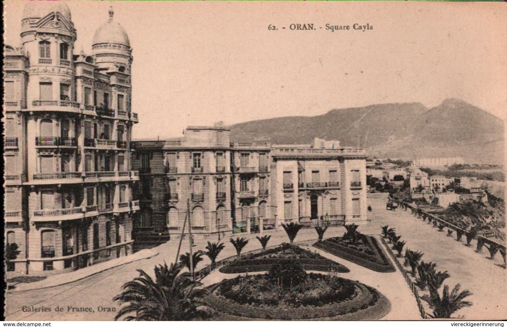 ! Alte Ansichtskarte Aus Oran, Square Cayla, Algerien, Algeria - Oran