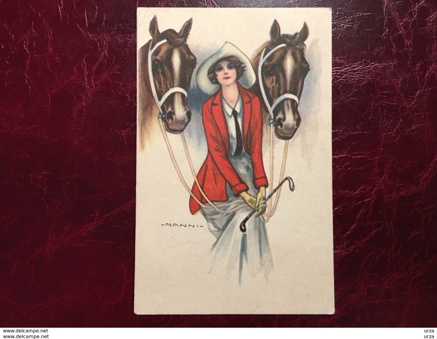 Cpa---"chevaux- Jolie Cavalière-"--Giovanni Nanni-(my Ref JN4)-1922 - Nanni