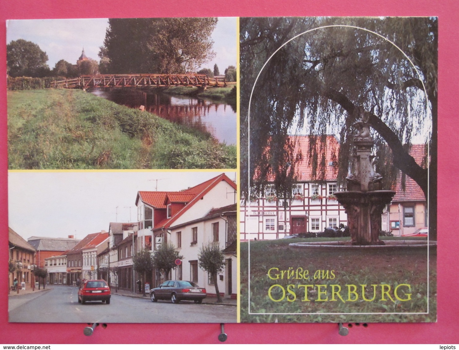 Allemagne - Grüße Aus Osterburg - Schwiegermutterbrücke - Bismarker Straße - Ratskeller - Scans Recto Verso - Osterburg