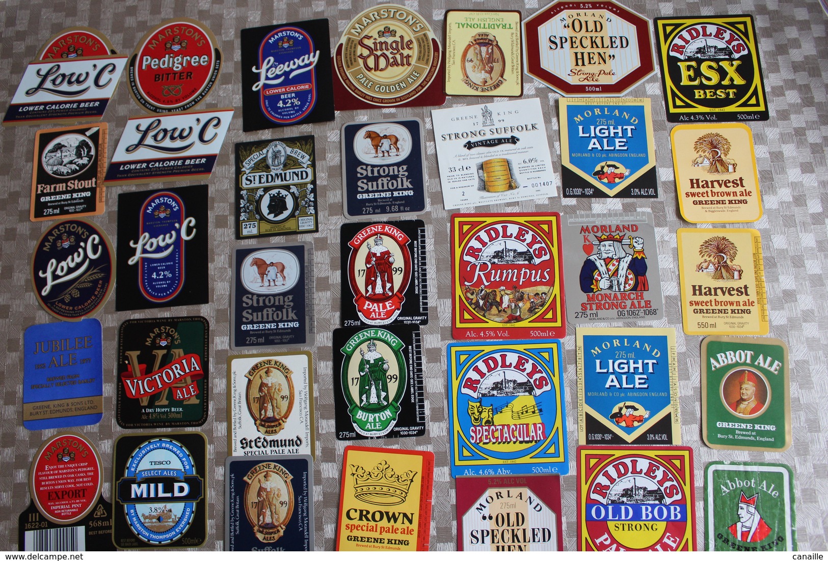 G-1 / Étiquettes,Beerlabel,Bieretiket / Lot De 70 Différentes Etiquettes,  Lot Of 70 Different Labels, England - Bière