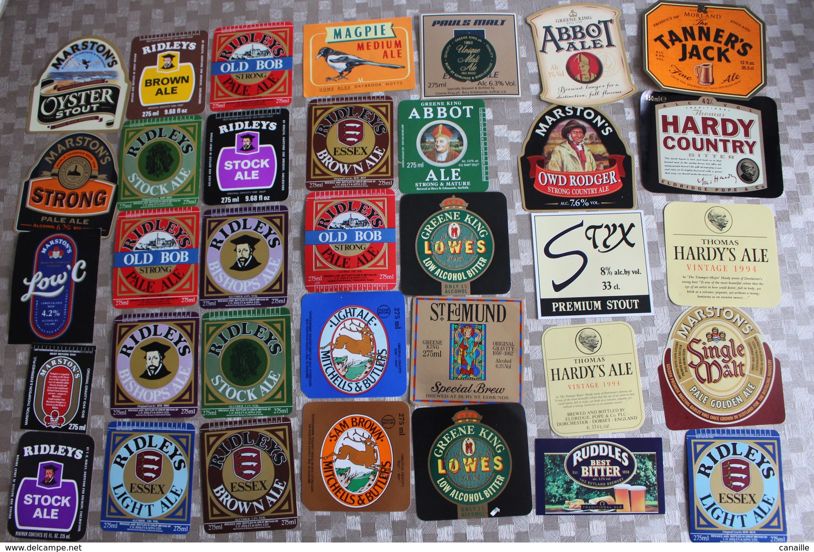 G-3 / Étiquettes,Beerlabel,Bieretiket / Lot De 75 Différentes Etiquettes,  Lot Of 75 Different Labels, England - Bière