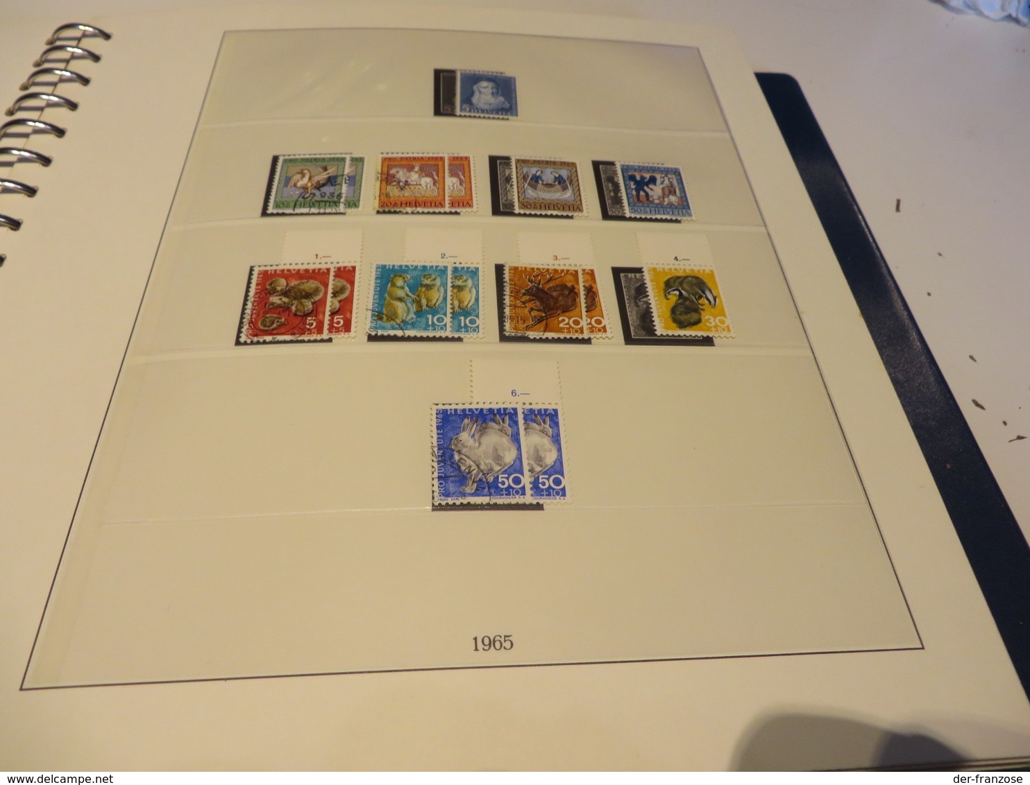 S C H W E I Z  1960 bis 1983  Posten  o /  ** / MARKEN auf LINDNER -T- FALZLOS - VORDRUCKTEX  im RINGBINDER