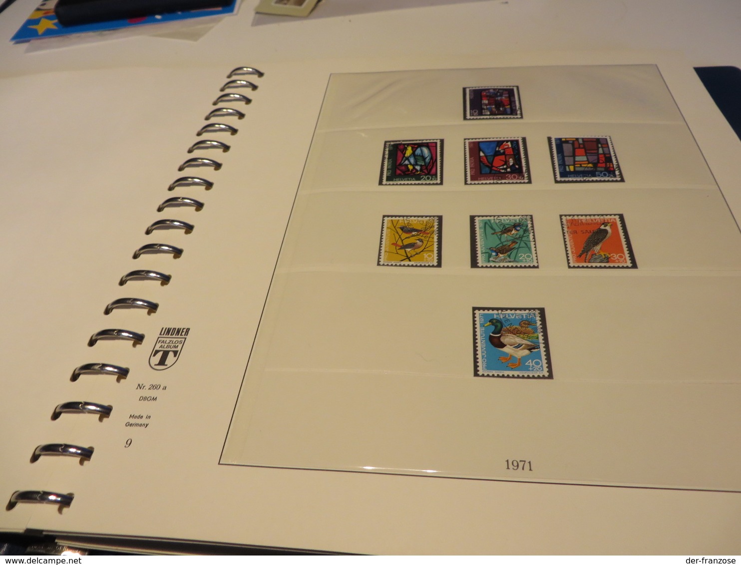 S C H W E I Z  1960 bis 1983  Posten  o /  ** / MARKEN auf LINDNER -T- FALZLOS - VORDRUCKTEX  im RINGBINDER