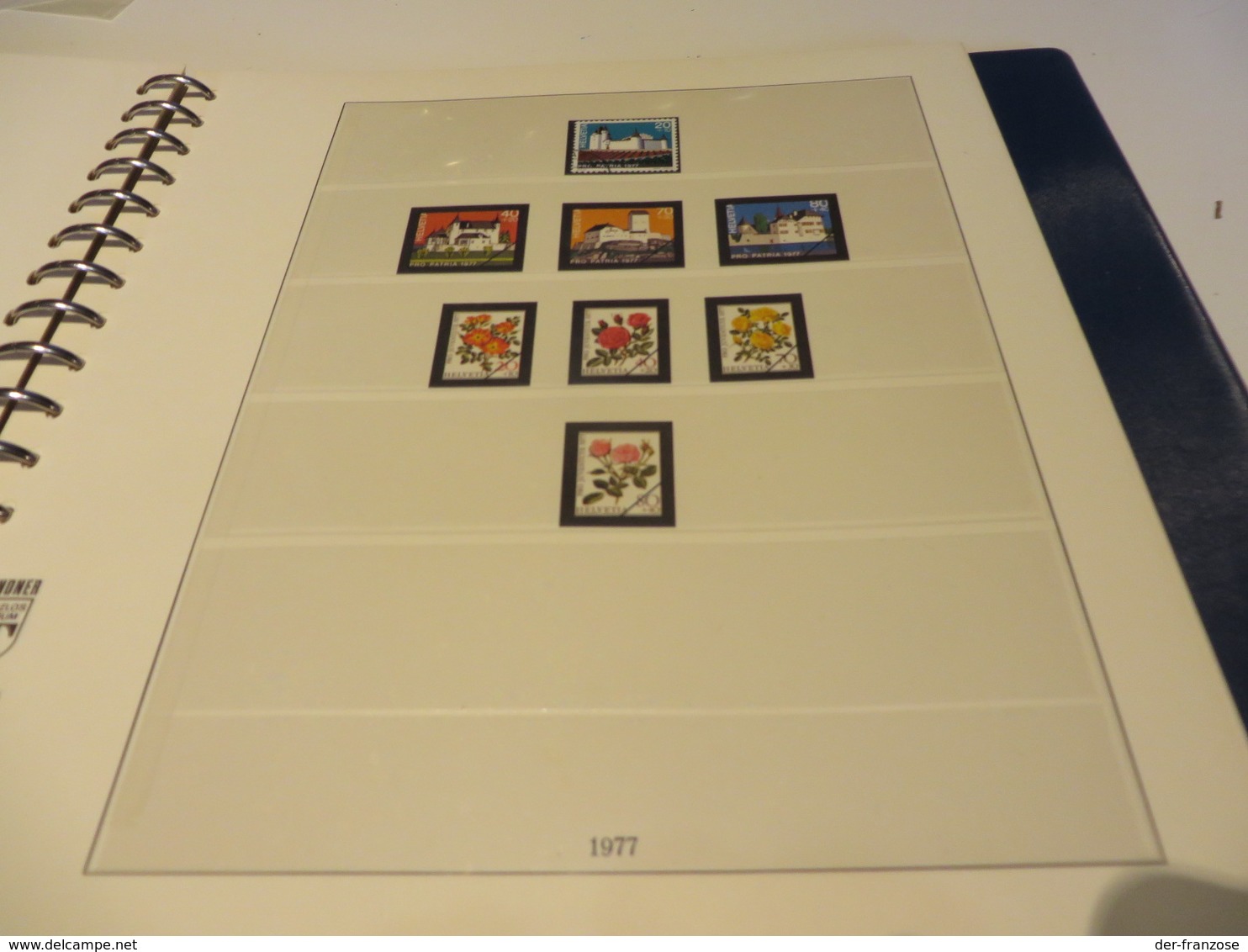 S C H W E I Z  1960 bis 1983  Posten  o /  ** / MARKEN auf LINDNER -T- FALZLOS - VORDRUCKTEX  im RINGBINDER