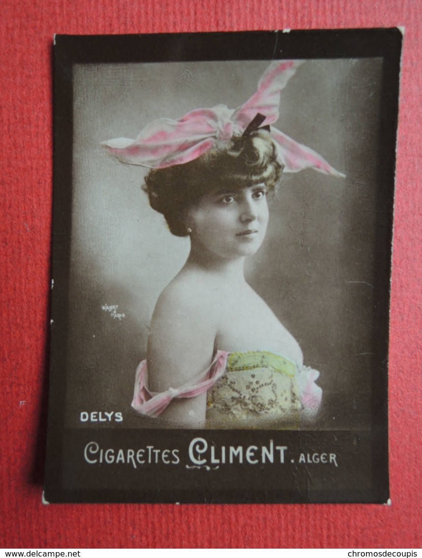 Chromo Photo. Cigarettes CLIMENT. Alger. Artiste. Femme Nue.Erotisme. DELYS - Climent