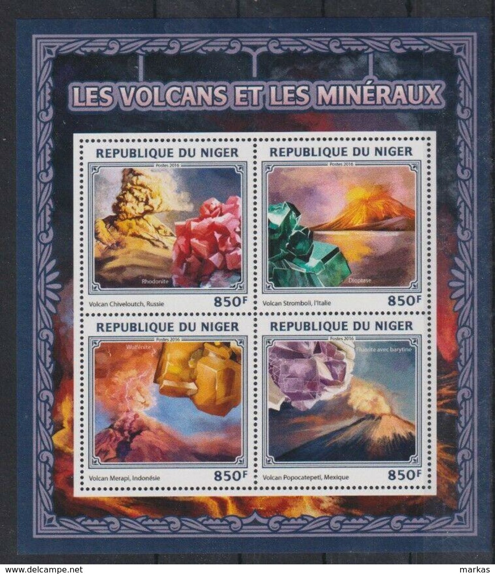 B719. Niger - MNH - 2016 - Nature - Minerals - Volcanos - Altri & Non Classificati