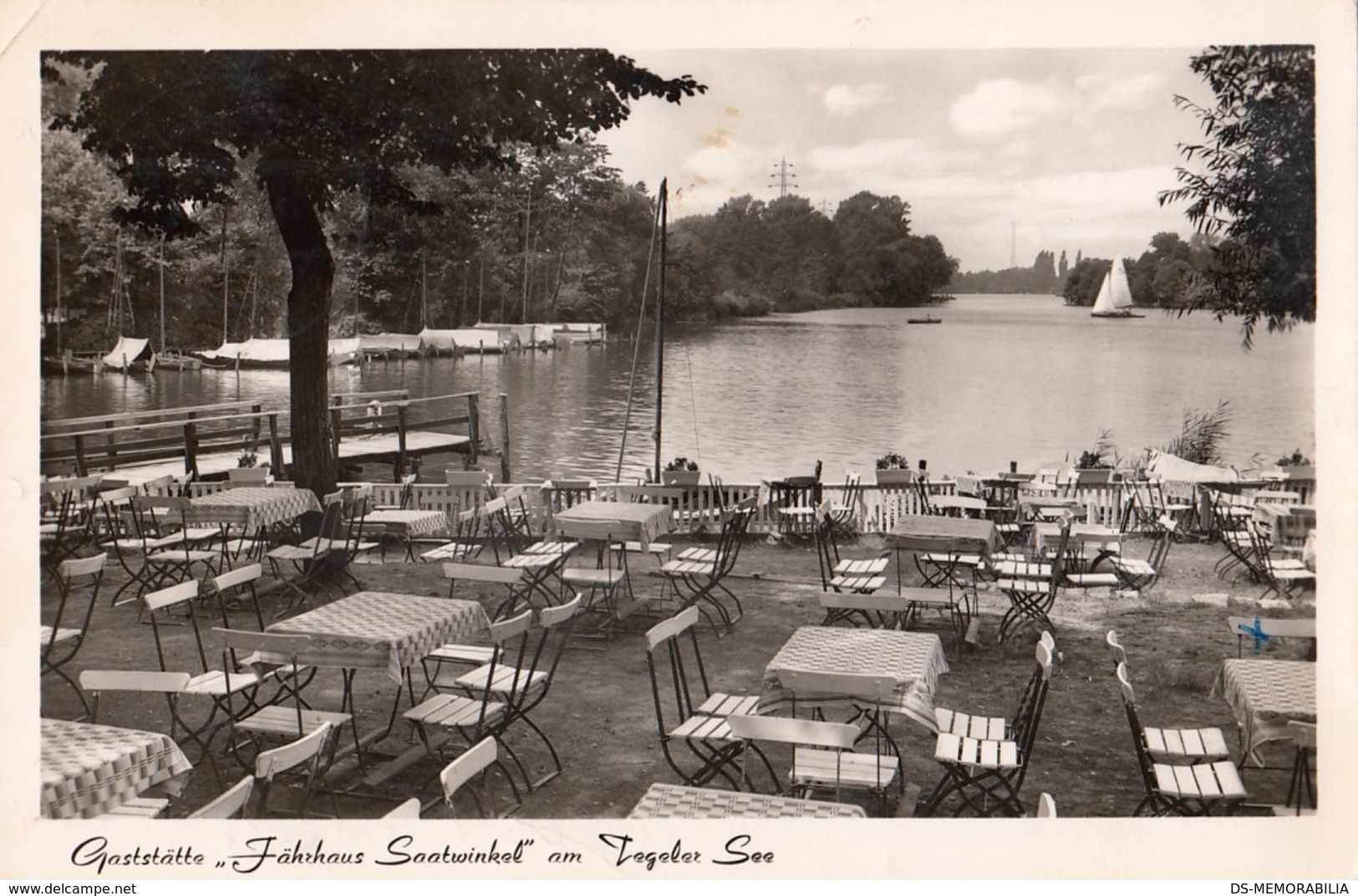 Berlin - Gaststatte Fahrhaus Saatwinkel Am Tegeler See 1959 - Spandau