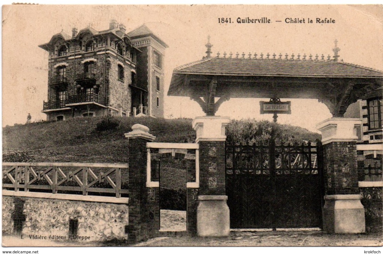 Quiberville 1925 : 2 Cartes : Chalet La Rafale & Brise Coup De Vent - - Other & Unclassified