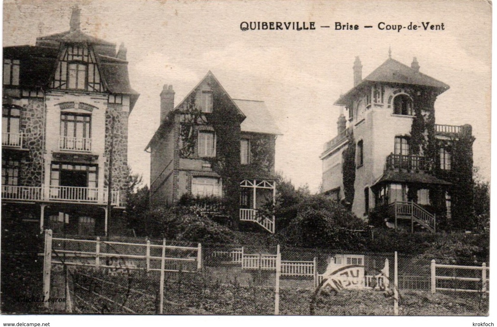 Quiberville 1925 : 2 Cartes : Chalet La Rafale & Brise Coup De Vent - - Other & Unclassified