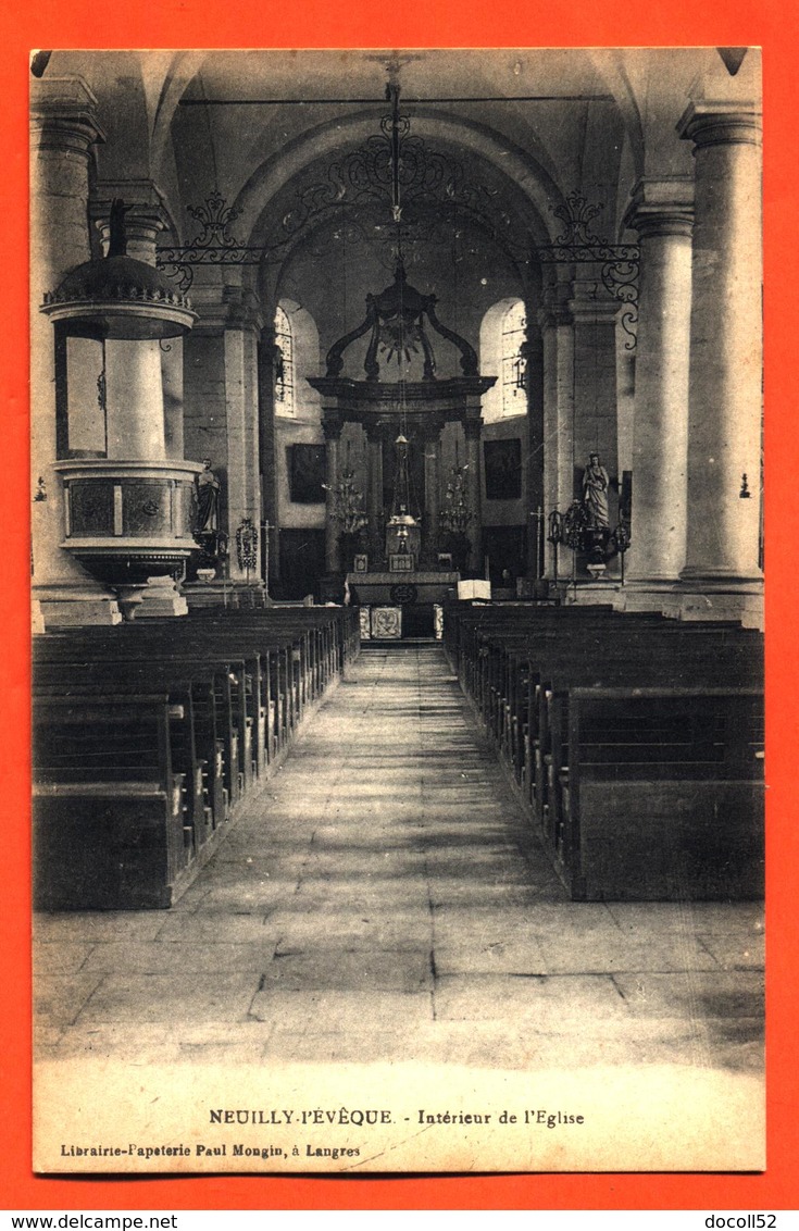 CPA 52 Neuilly L'éveque " Intérieur De L'église " - Neuilly L'Eveque