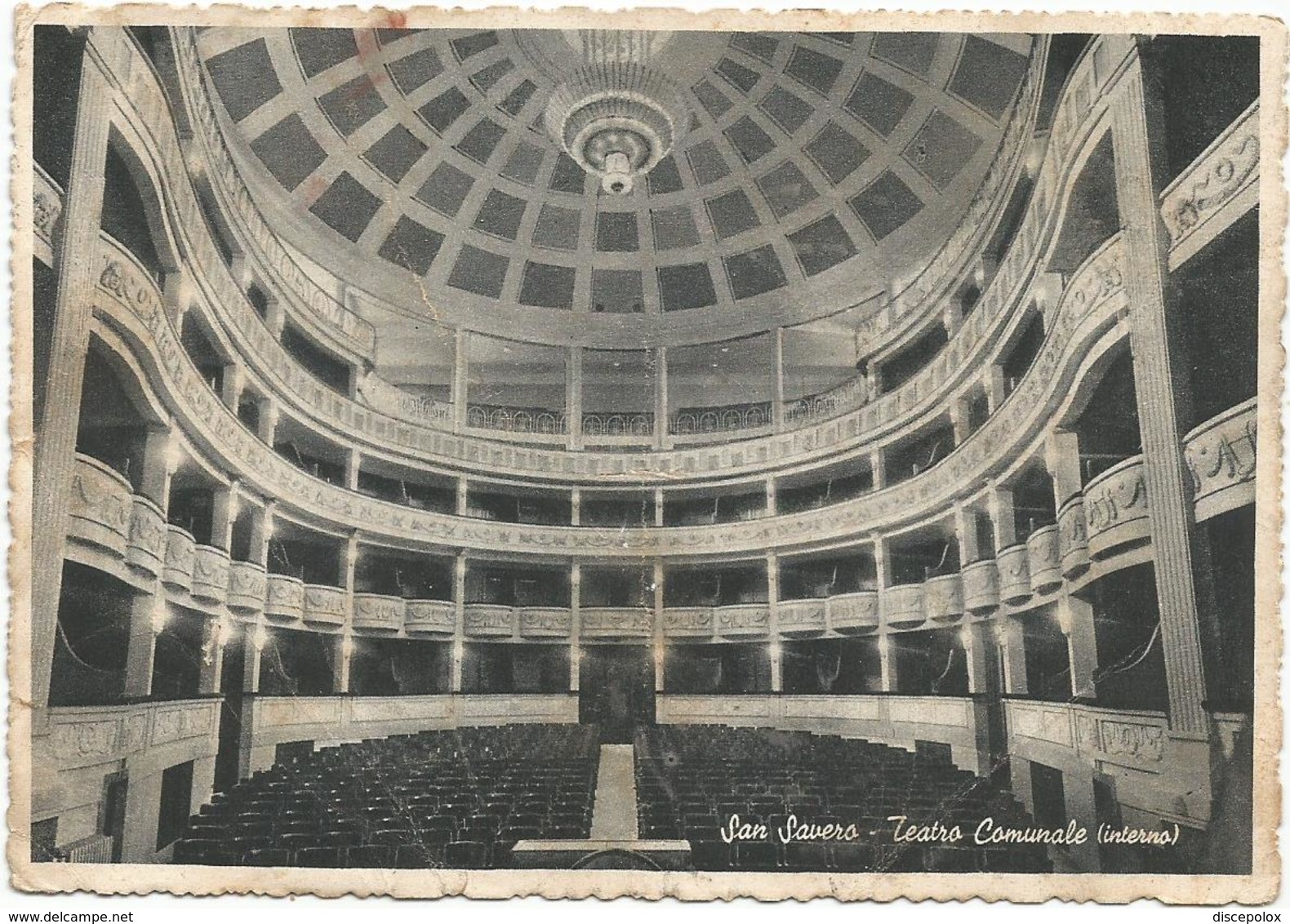 Y4664 San Severo (Foggia) - Teatro Comunale - Interno / Viaggiata 1957 - San Severo