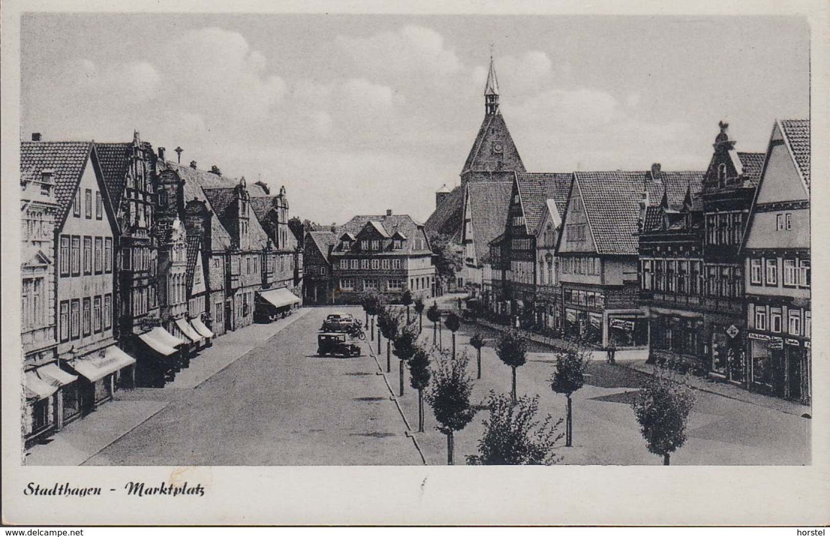 D-31655 Stadthagen - Marktplatz Um 1955 - Cars - Oldtimer - Stadthagen