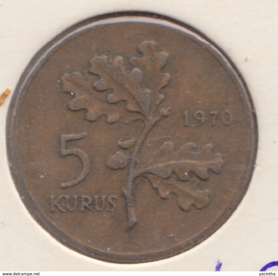 @Y@  Turkije   5  Kurus  1970    (item 4774) - Turquie