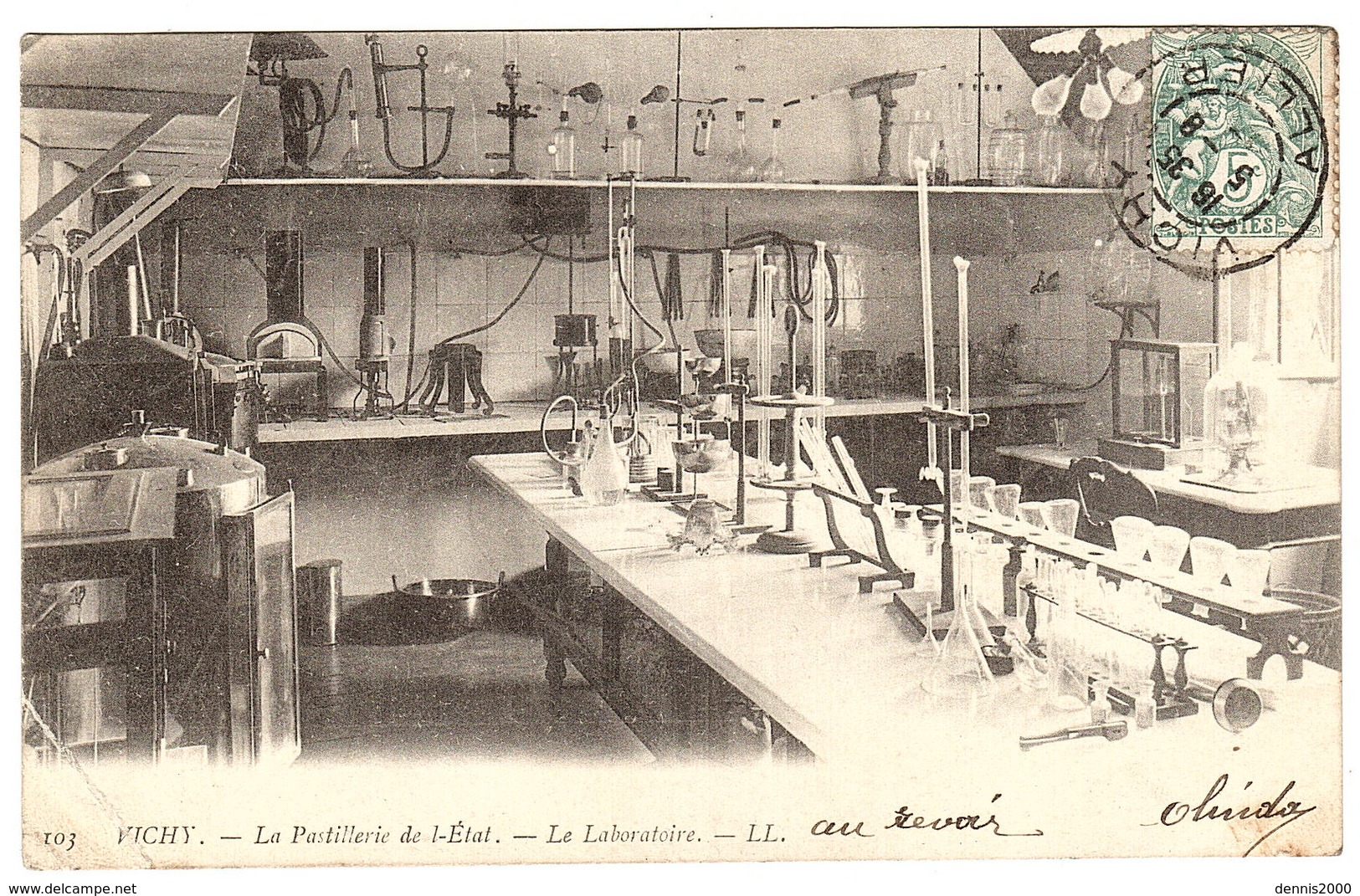 VICHY (03) - La Pastillerie De L' Etat - Le Laboratoire - Ed. LL. 103 - Vichy