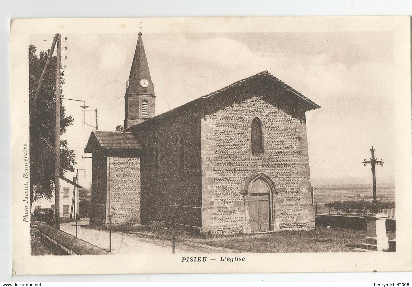 Isère 38 - Pisieu L'église Ed Photo Jacotet Beaurepaire, 1933 - Beaurepaire